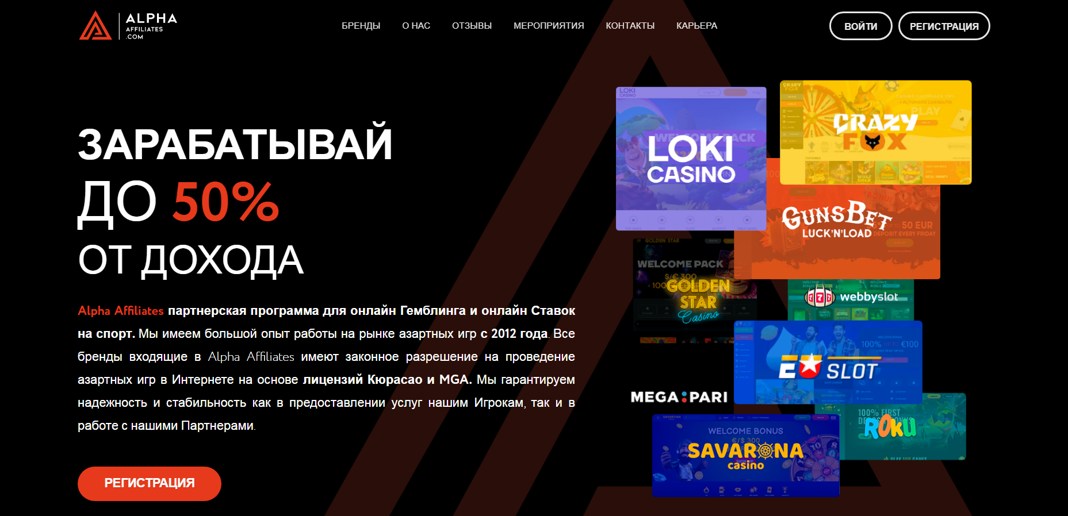 Партнерка Alfa Affiliates