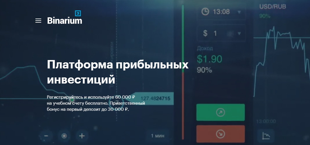 Партнерка бинарных опционов Binarium