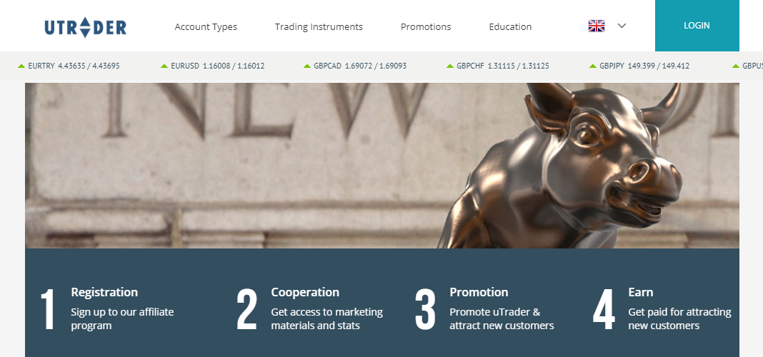 Партнерка uTrader